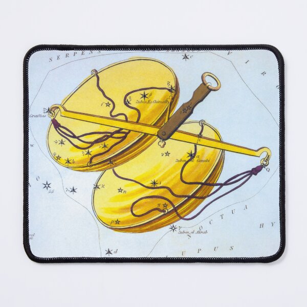 Item preview, Antique Libra Constellation Map designed and sold by VintageArchive.