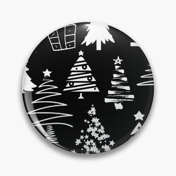 Item preview, Christmas Trees Come In All Shapes And Sizes (black and white version) designed and sold by CherryDamzel.