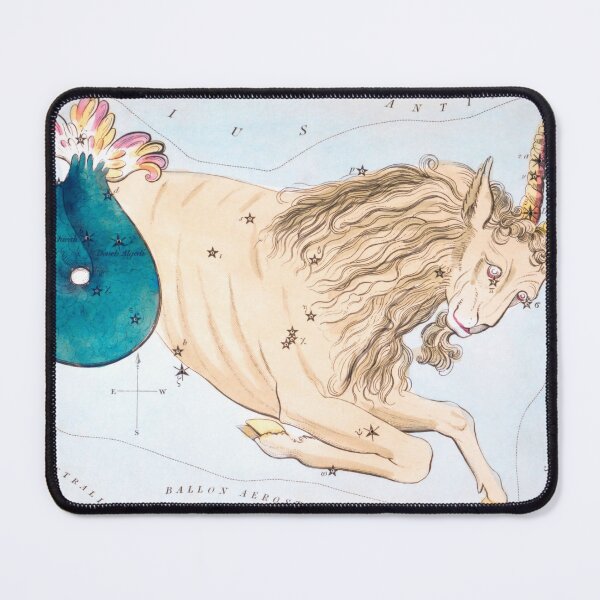 Item preview, Antique Capricornus Constellation Map designed and sold by VintageArchive.