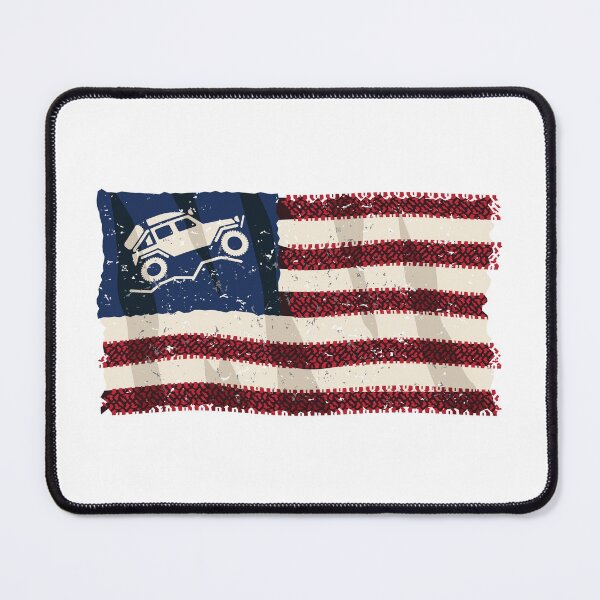 Item preview, American Off Road 4x4 Overland Flag designed and sold by hobrath.