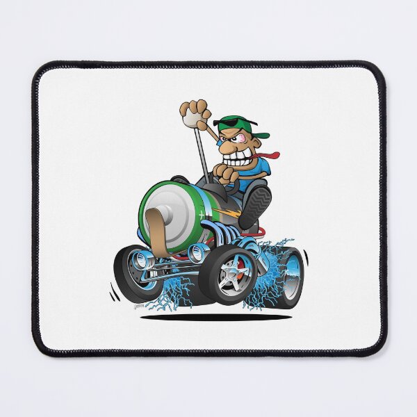 Item preview, Hot Rod Electric Car Cartoon designed and sold by hobrath.