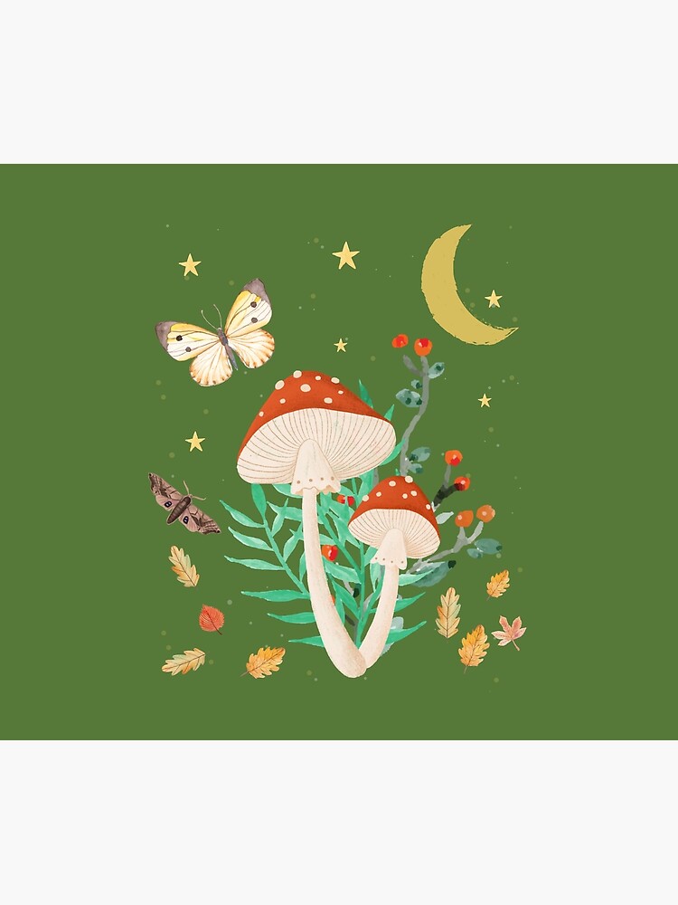 Goblincore Aesthetic Cottagecore Dark Academia Mushroom Art Print for Sale  by gogo-jr