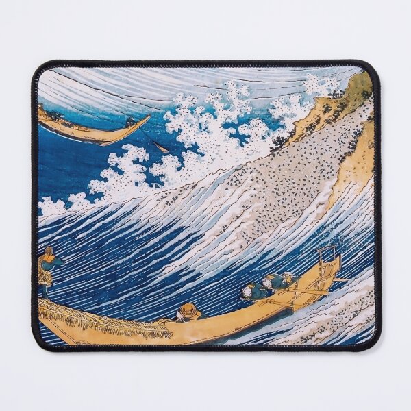 Item preview, Boat in Waves Japanese Vintage Wave Art designed and sold by VintageArchive.
