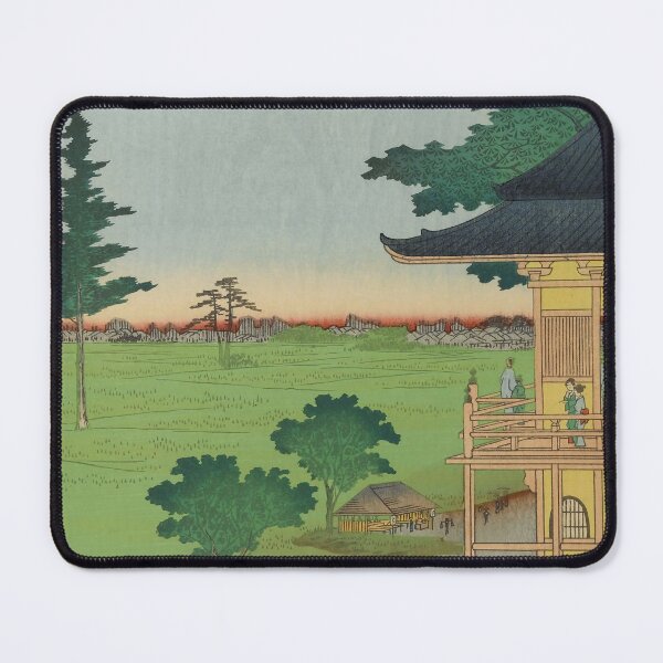 Item preview, Japanese Ancient Temple Vintage Ukiyo-e Woodblock Print designed and sold by VintageArchive.