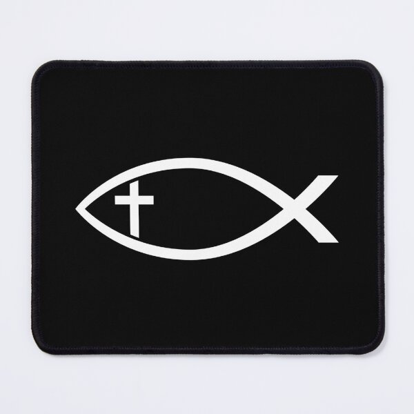 Item preview, Ichthus with Cross Christian Fish Symbol designed and sold by hobrath.