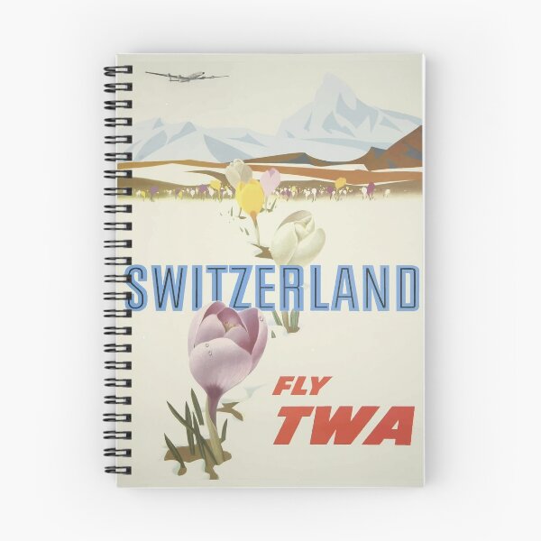 Item preview, Switzerland Fly TWA Postcard designed and sold by xostarboyxo.
