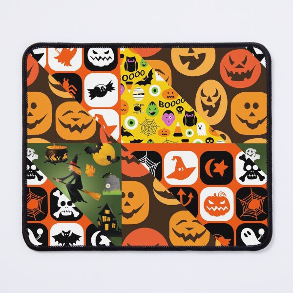 Item preview, Halloween Lines Motifs Vintage Pattern Motif Ghost Trick Or Treat Skeleton Witch Pumpkin Spider Gift Idea  designed and sold by catchyology.