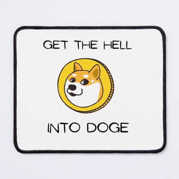 Aperçu de l'œuvre Obtenez l'enfer dans la chemise Doge Cryptocurrency Doge meme créée et vendue par richmonkey.