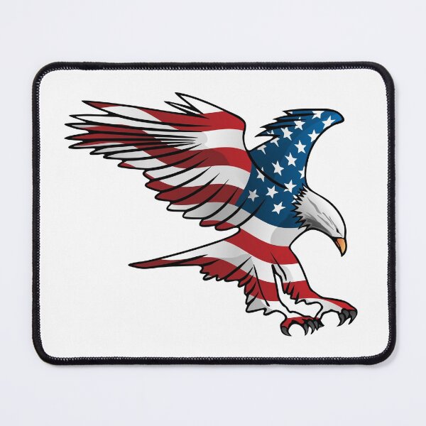 Item preview, Patriotic American Flag Eagle Illustration designed and sold by hobrath.
