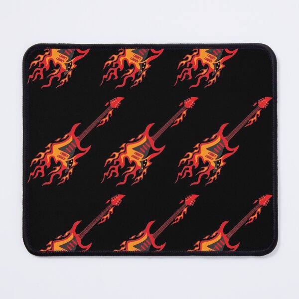 Item preview, Flying Burning Guitar Illustration designed and sold by hobrath.