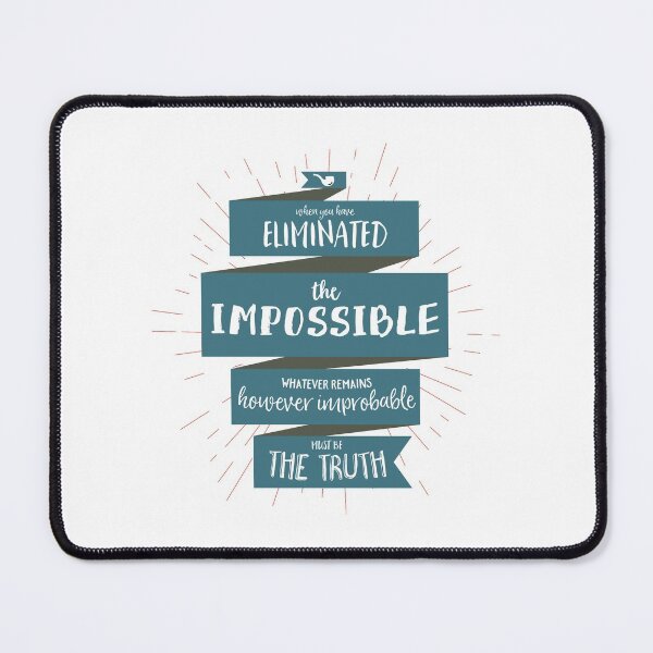 Item preview, The Truth - Sherlock Holmes (blue) designed and sold by BekkaCampbell.