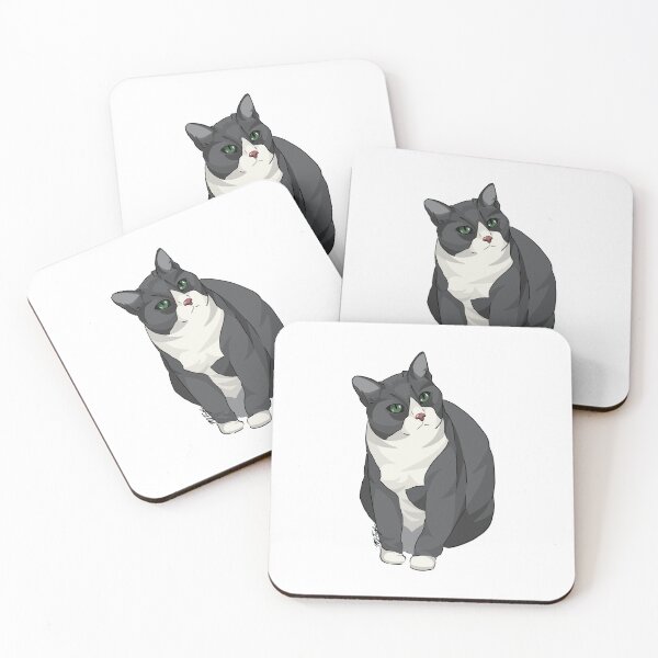 Item preview, Maka the Gray and White Kitty designed and sold by mj-illustrates.
