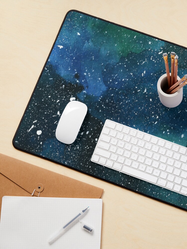 Alternate view of Emerald Galaxy Mouse Pad