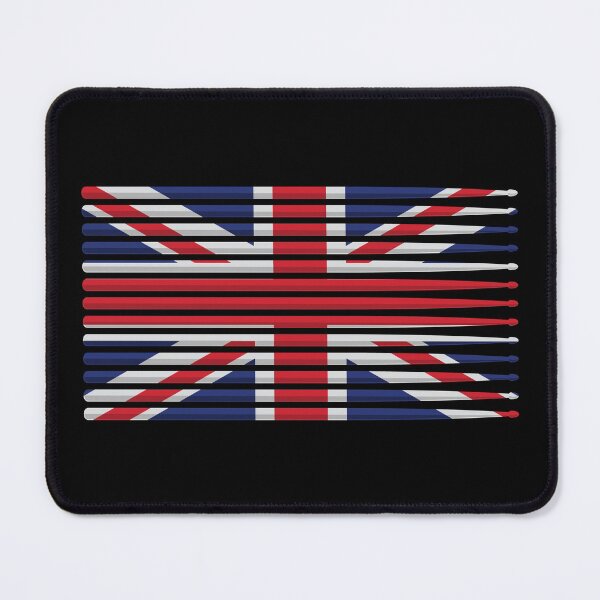 Item preview, United Kingdom drummer drum stick flag designed and sold by hobrath.