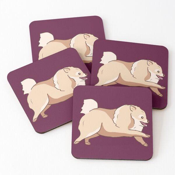 Item preview, Cute Running Pomeranian Cartoon designed and sold by SLAG-Creative.
