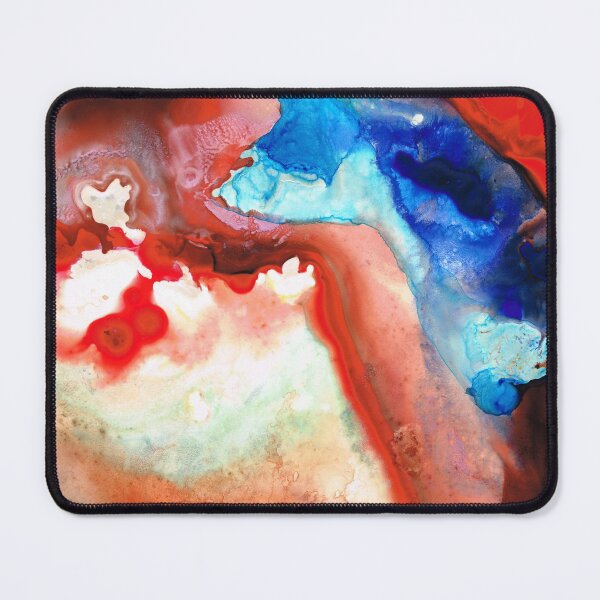 Item preview, Red and Blue Modern Abstract Art - Apostrophe - Sharon Cummings designed and sold by Sharon Cummings Art.