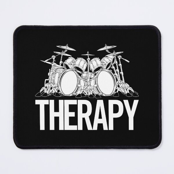 Item preview, Drummers Therapy Drum Set Cartoon Illustration designed and sold by hobrath.