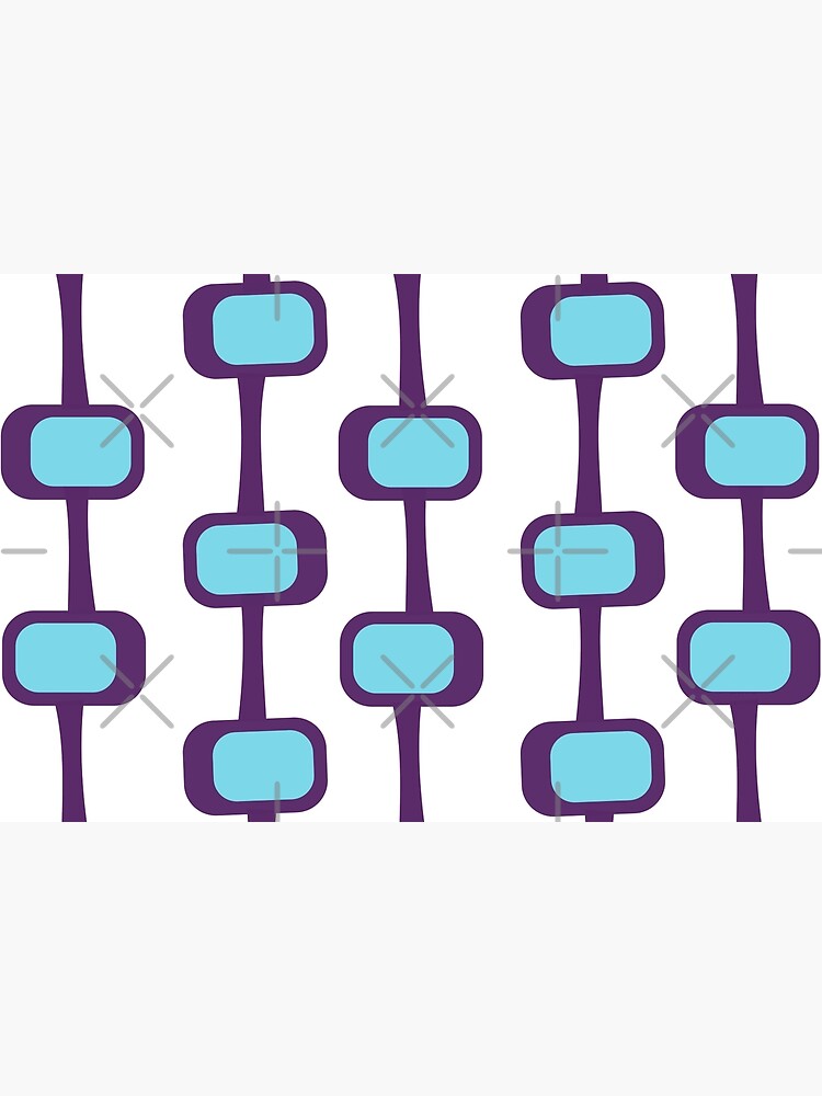 Thumbnail 6 of 6, Bath Mat, Mid Century Modern Purple Pattern designed and sold by CarlaBaremb.