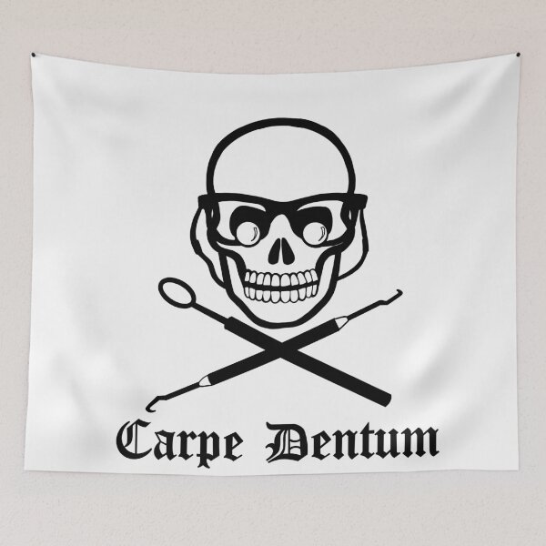 Item preview, Dental Hygienist Skull Carpe Dentum  designed and sold by kaylaroov.