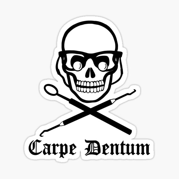 Artikel-Vorschau von Dentalhygienikerin Schädel Carpe Dentum, designt und verkauft von kaylaroov.