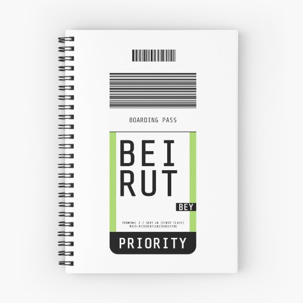 Item preview, Beirut Boarding Pass BEY designed and sold by lukassfr.