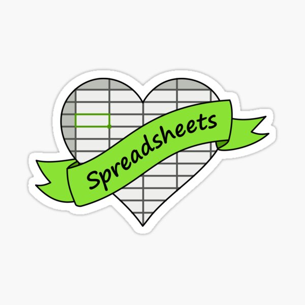 Spreadsheet Love Sticker