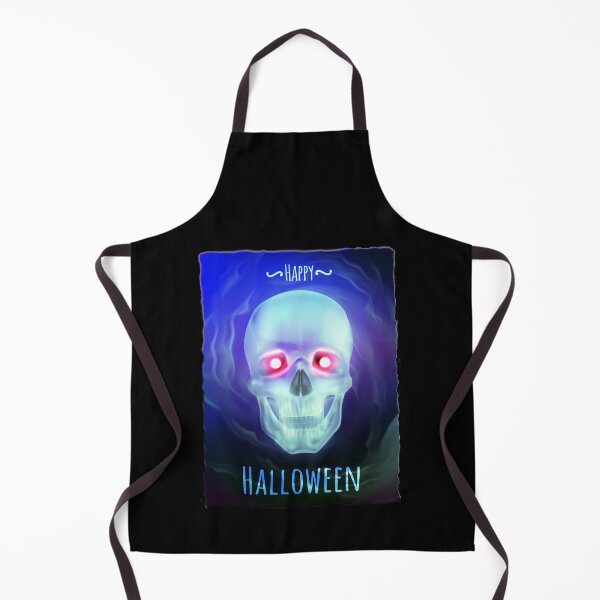 Artikelvorschau, Happy Halloween Glühender Augenschädel entworfen und verkauft von ArtbyLeclerc.