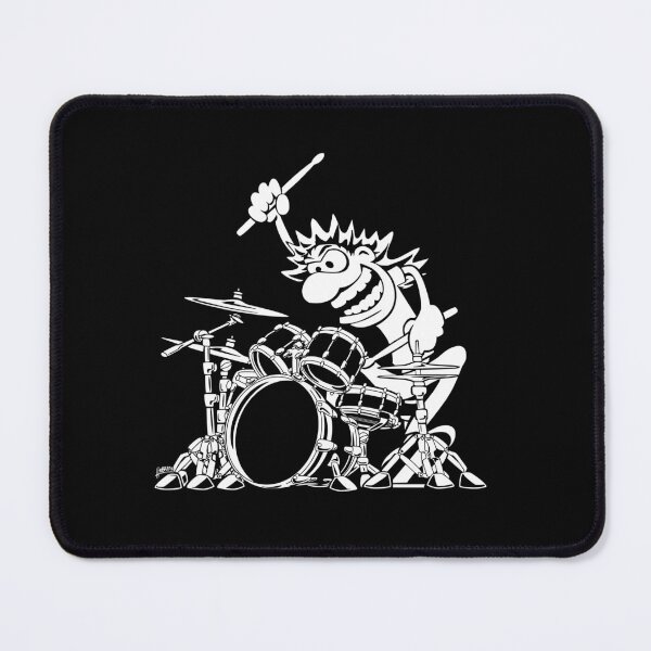 Item preview, Crazy Drummer Cartoon Illustration designed and sold by hobrath.