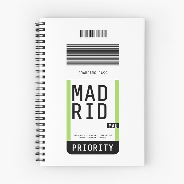 Item preview, Madrid Boarding Pass MAD designed and sold by lukassfr.