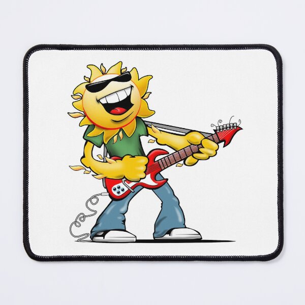 Item preview, Guitar Jammin' Sun Cartoon designed and sold by hobrath.