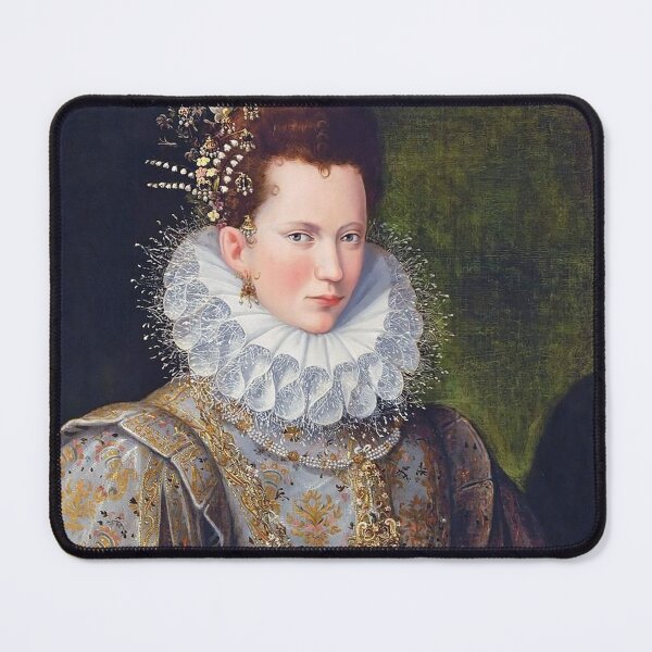 Item preview, Portrait of Court Lady with Dog designed and sold by VintageArchive.