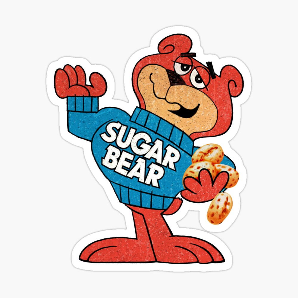 Classic Sugar Bear Super Sugar Crisp Cereal Bear Mascot Character