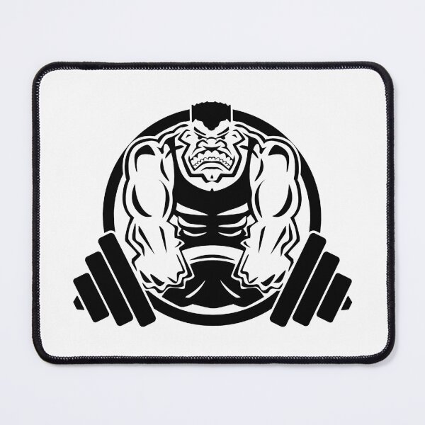 Item preview, Weightlifting Muscle Fitness Gym Cartoon designed and sold by hobrath.