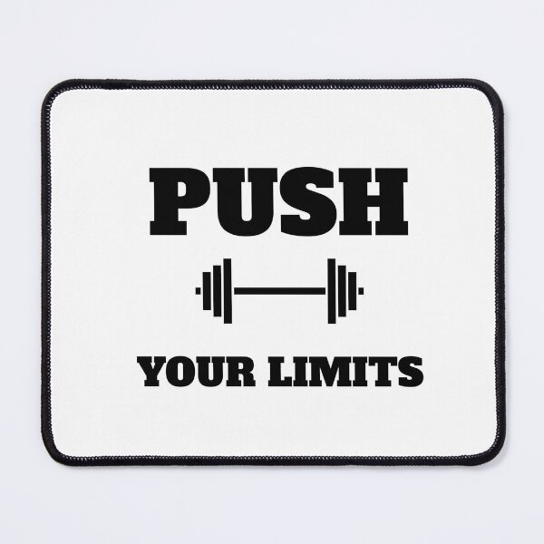 Item preview, Push Your Limits Dumbbell Gym Motivation designed and sold by Inspirationmotivation.