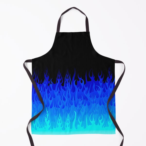 Item preview, Blue Hot Rod Flames on Edge - Black Background designed and sold by WickedRefined - Nicole Demereckis.
