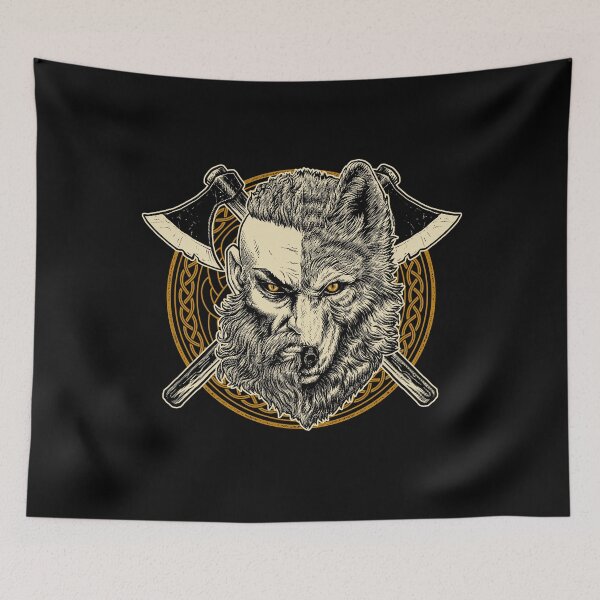 Item preview, Viking Wolf Ulfhednar Norse Pagan Warrior Ulfhedinn designed and sold by BluePagan.
