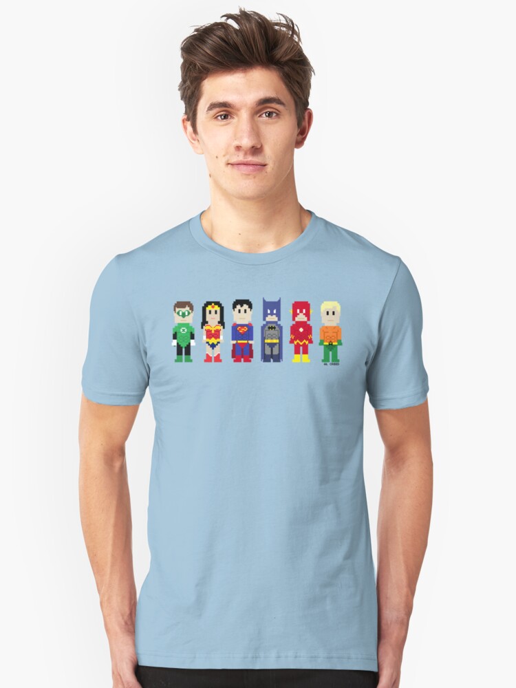 Alternate view of 8-Bit Super Heroes 3: The Other Guys Slim Fit T-Shirt