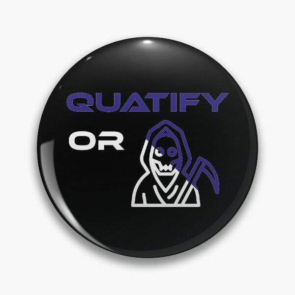 Item preview, Quatify Or Die Black designed and sold by MDGamer777.