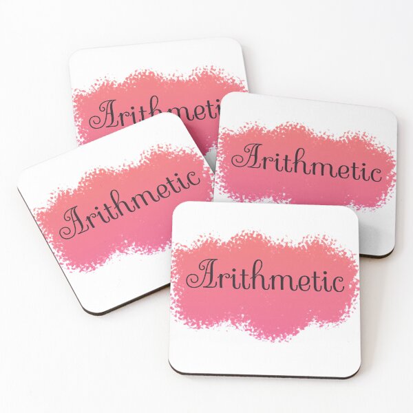 Item preview, Arithmetic School Subject Label - Peach to Pink Gradient designed and sold by IrinchiDE.