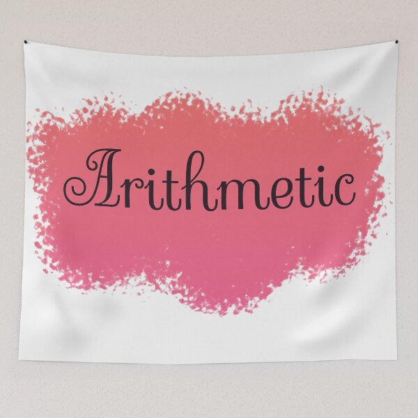 Item preview, Arithmetic School Subject Label - Peach to Pink Gradient designed and sold by IrinchiDE.