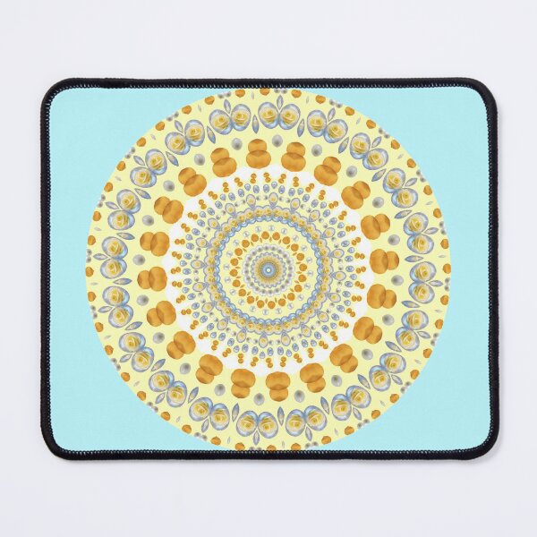 Item preview, June Birthday Pearl Birthstone & Rose Birth Flower Mandala designed and sold by TrendyArtPrints.