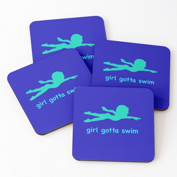 Item preview, Female swimmer silhouette - woman or girl swimming designed and sold by gumdrop-go.