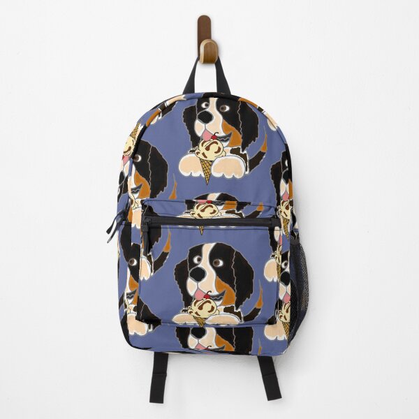 Item preview, Funny Bernese Mountain Dog eating Ice Cream Cone designed and sold by Nature's Fancy.