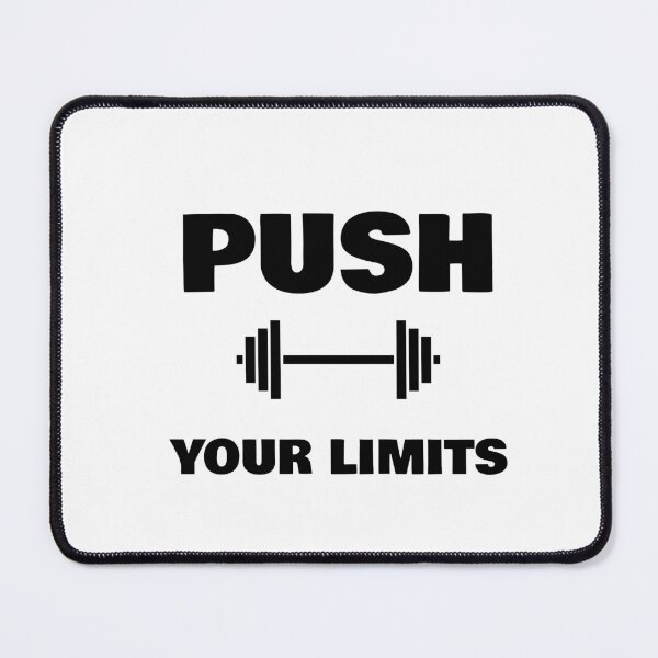 Item preview, Push Your Limits Dumbbell Gym Motivation designed and sold by Inspirationmotivation.