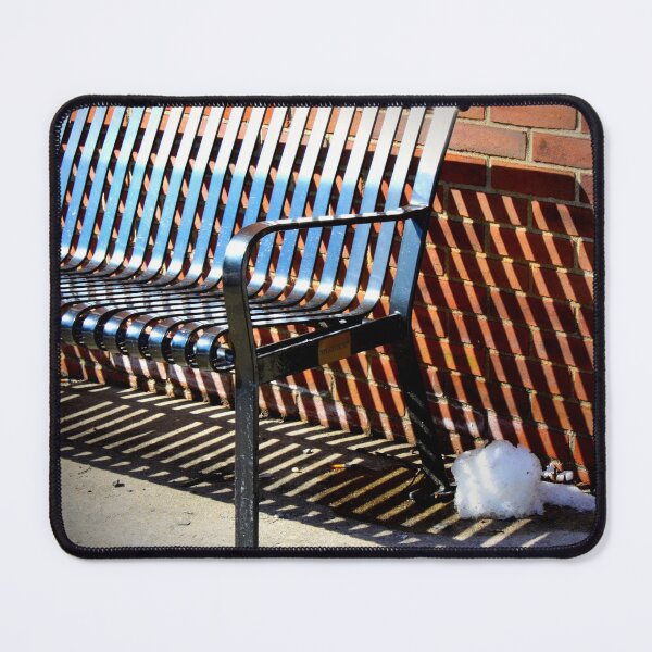 Item preview, Snowball Hiding Under a Sunny Bench designed and sold by Robin King.