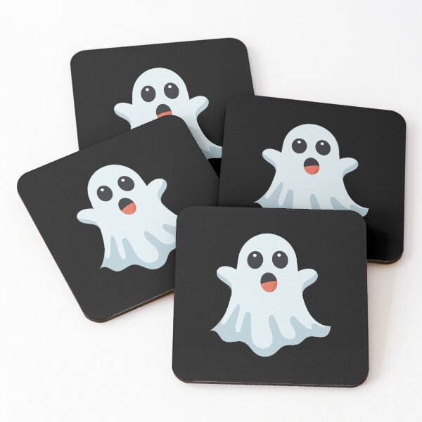 Item preview, Cute and Kawaii Scary Halloween Ghost 4 designed and sold by ArtSparkInc.