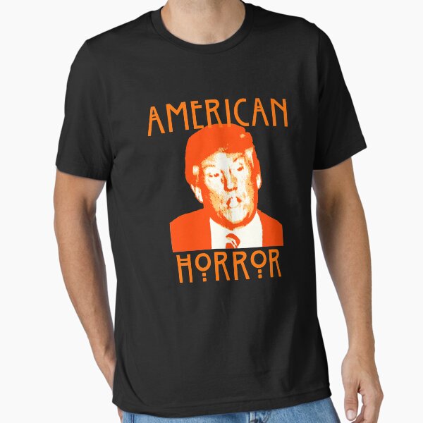 Vista previa del artículo con la obra «Donald Trump American Horror», diseñado y vendido por Greenbaby.