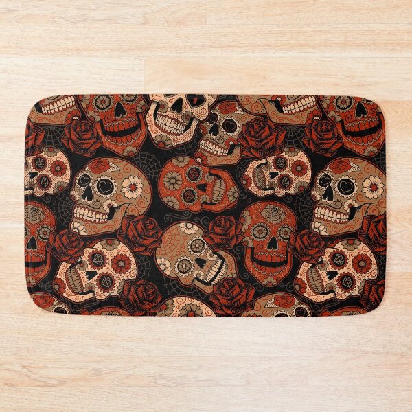 Item preview, Sculls and roses halloween pattern designed and sold by urban-color.