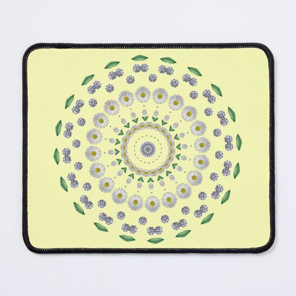 Item preview, April Birthday Diamond Birthstone & Daisy Mandala designed and sold by TrendyArtPrints.