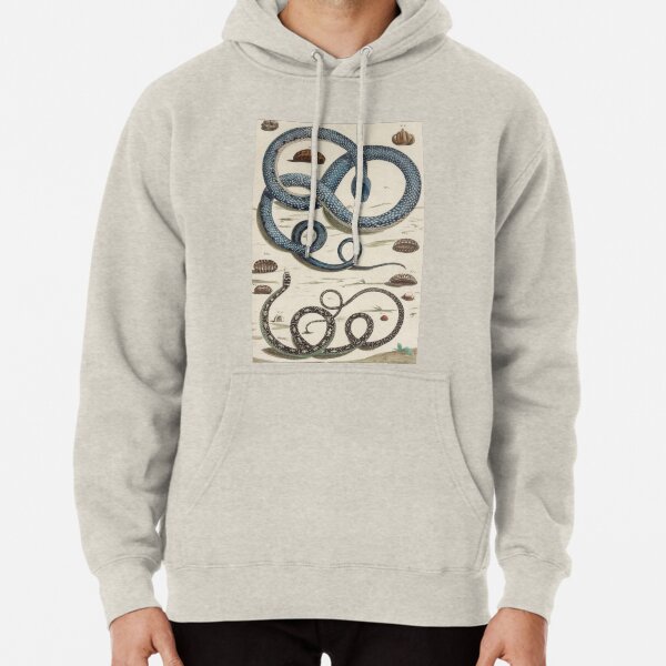 1765 SNAKES Reptiles Albertus Seba Pullover Hoodie